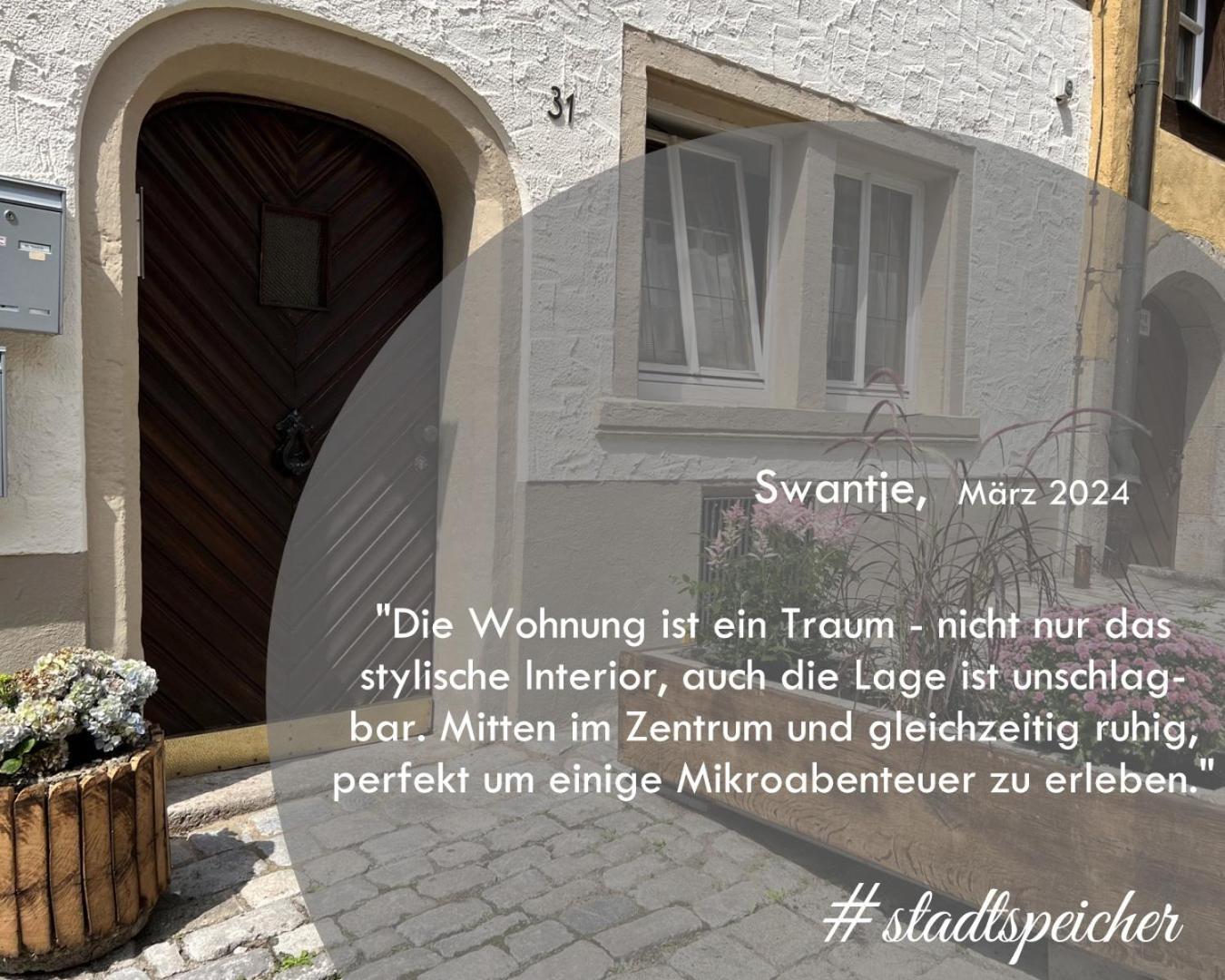 #Stadtspeicher - Blauer Stern Das Apartment Mitten In Der Altstadt Ротенбург об дер Таубер Екстериор снимка